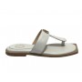 Scarpe donna ciabatta infradito Fracomina in pelle bianco DS23FR08 F723SS1001L40101