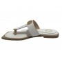 Scarpe donna ciabatta infradito Fracomina in pelle bianco DS23FR08 F723SS1001L40101
