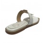 Scarpe donna ciabatta infradito Fracomina in pelle bianco DS23FR08 F723SS1001L40101