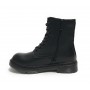 Scarpe donna Gold&gold anfibio in ecopelle nero con fondo carrarmato D22GG08 GS80