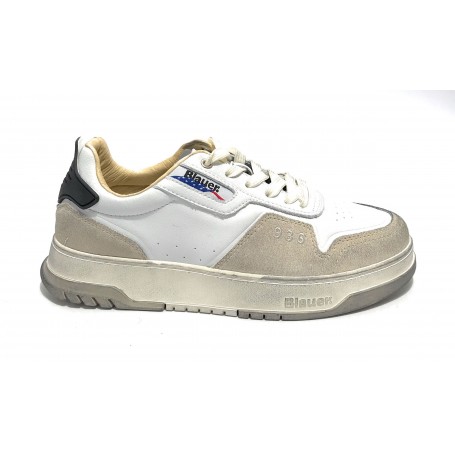Scarpe uomo Blauer sneaker Harper in pelle white/ black US23BU03 S3HARPER07