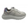 Scarpe donna Ambitious 12162W sneakers in pelle bianco / cangiante DS22AM01