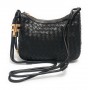 Borsa donna Fracomina tracolla crossover ecopelle intrecciato nero BS23FR04 FA23SB4005P411S5-053