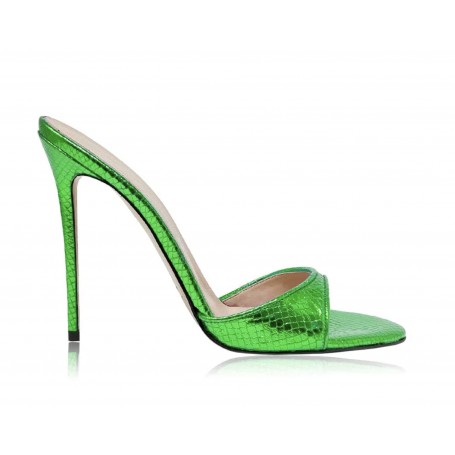 Scarpe donna décolleté Identità in pelle verde TC 9 DS23ID01 ART.5563