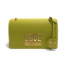 Borsa donna Love Moschino a spalla/ tracolla ecopelle lime B24MO18 JC4099
