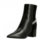 Scarpe donna ankle boot Guess Hibah pelle nero D23GU51 FL7HIBLEA10