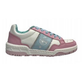 Scarpe donna sneaker Chiara Ferragni CF1 white/ pink/ light blue D24CF01 CF3203 154