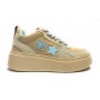 Scarpe donna sneaker Chiara Ferragni School beige/ blue D24CF04 CF3218 297