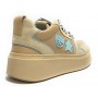 Scarpe donna sneaker Chiara Ferragni School beige/ blue D24CF04 CF3218 297