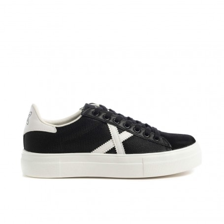 Scarpe donna Munich sneaker Rete Sky 14 suede/ tessuto nero DS21MU07 8085014