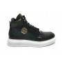 Scarpe uomo Harris polacchino pelle stampa cocco /stampa razza verde U17HA202