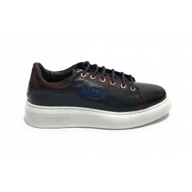 Scarpe uomo Harris Sport sneakers in pelle rosso/ azzurro U17HA204 PAUL/23