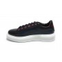 Scarpe uomo Harris Sport sneakers in pelle rosso/ azzurro U17HA204 PAUL/23