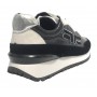 Scarpe donna Fornarina sneaker running Urraca in pelle/ nylon black D24FN10