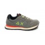 Sun68 sneaker Boy's Tom fluo suede/ nylon grigio medio Z24SU07 Z43302T