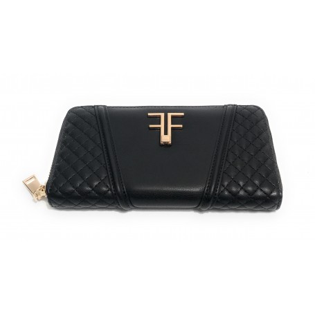 Portafoglio donna Fracomina zip around ecopelle nero A23FR01 FA22WB7007P411S1-053