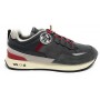 Scarpe  sneaker Winch Punch 021 suede/ nylon gray/ red U24NS04
