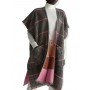 Gilet donna Liu Jo con tasche a scacchi grigio/ rosa E24LJ55 2F3076