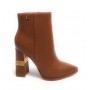 Scarpe donna Guess stivaletto a punta Edite in pelle cognac D22GU20 FL7EDILEA10