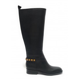 Scarpe donna Guess stivale Bossy pelle black D24GU46 FL8YOLEA11