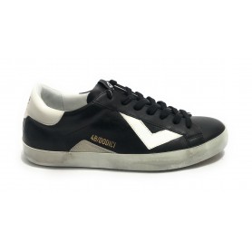 Scarpe uomo 4B12 sneakers in pelle black/ white U24QB17 SUPRIME-U.C01
