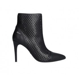 Stivaletto donna Liu-Jo ankle boot Vickie 148 nero con strass D24LJ23 SF3143