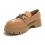 Scarpe donna mocassino Gold&gold vernice Beige D24GG29 GR417