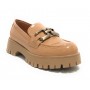 Scarpe donna mocassino Gold&gold vernice Beige D24GG29 GR417