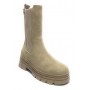 Scarpe donna Gold&gold stivaletto biker in ecopelle e tessuto beige D24GG32 GR421