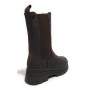 Scarpe donna Gold&gold stivaletto biker in ecopelle e tessuto marrone D24GG31 GR421