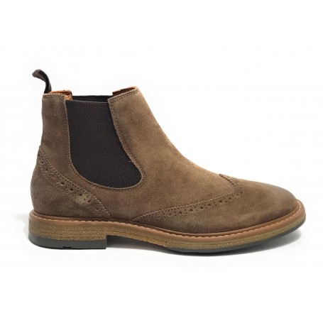Stivaletto beatles uomo Elite in pelle scamosciata taupe U24EL12 1008