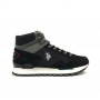 Polacchino uomo US Polo ARON005M pelle e tessuto black gray U24UP18