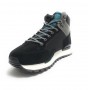 Polacchino uomo US Polo ARON005M pelle e tessuto black gray U24UP18