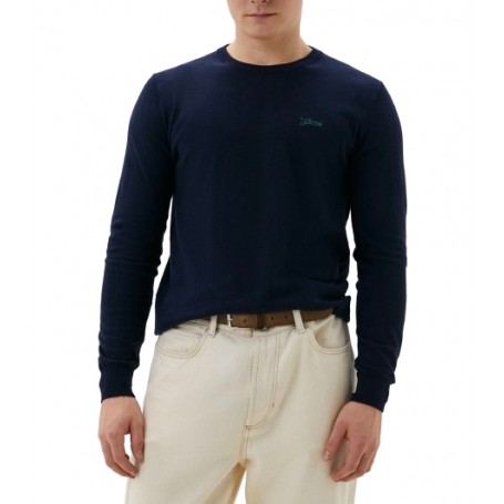 Pullover uomo Guess girocollo Benjamin sweater blu ES24GU09 M4RR05Z33R1