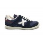 Scarpe Munich sneaker Goal in pelle scamosciata / tessuto blu US24MU04 1582