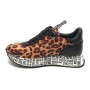 Scarpe donna Love Moschino sneaker leopard/ nero D22MO11 JA15664G0DIV110A