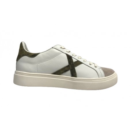 Scarpe Munich sneaker Rete 96 in pelle bianco /grigio /camo uomo US24MU10 8080096
