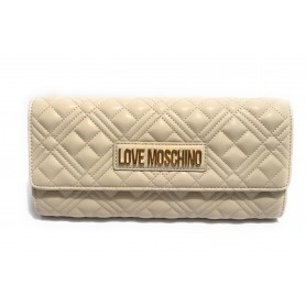 Borsa donna Love Moschino a spalla/ tracolla ecopelle trapuntata avorio BS24MO85 JC4294