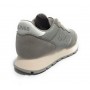 Sneaker running Sun68 Ally glitter textile in suede grigio/ tessuto argento donna DS24SU07 Z34203