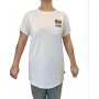 Maxi t-shirt donna Moschino bianco con stampa bear ES24MO04 V6A0790 4410 0001