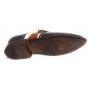 Scarpe uomo Harris fibbia lavorata a mano tricolore cacao blu U17HA137