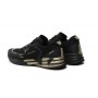 Sneaker running EA7 Emporio Armani training mesh black gold unisex US24EA02 X8X094