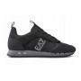 Sneaker EA7 Emporio Armani training ecosuede/ mesh black/ iron gate/ silver US24EA12 X8X027
