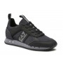 Sneaker EA7 Emporio Armani training ecosuede/ mesh black/ iron gate/ silver US24EA12 X8X027