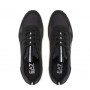 Sneaker EA7 Emporio Armani training ecosuede/ mesh black/ iron gate/ silver US24EA12 X8X027