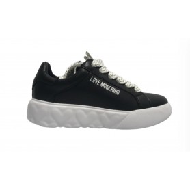 Scarpe Love Moschino sneaker in pelle nero DS24MO15 JA15554