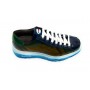 Scarpe uomo Harris sneakers pelle yes blue & green bubble rubber U17HA143