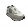 Scarpe Love Moschino sneaker thunder 30 in pelle/ mesh bianco / nero/ argento DS24MO21 JA15493