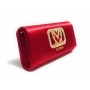 Borsa donna Love Moschino a spalla/ tracolla tessuto satinato rosso BS24MO132 JC4296
