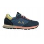 Scarpe Sun68 sneaker Girl's Ally color explosion teen in pelle scamosciata/ nylon avio ZS24SU16 Z34404T
